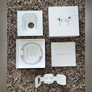 Apple AirPods Pro *Box Only* w/ Charger Replacement Ear Pieces + Manual